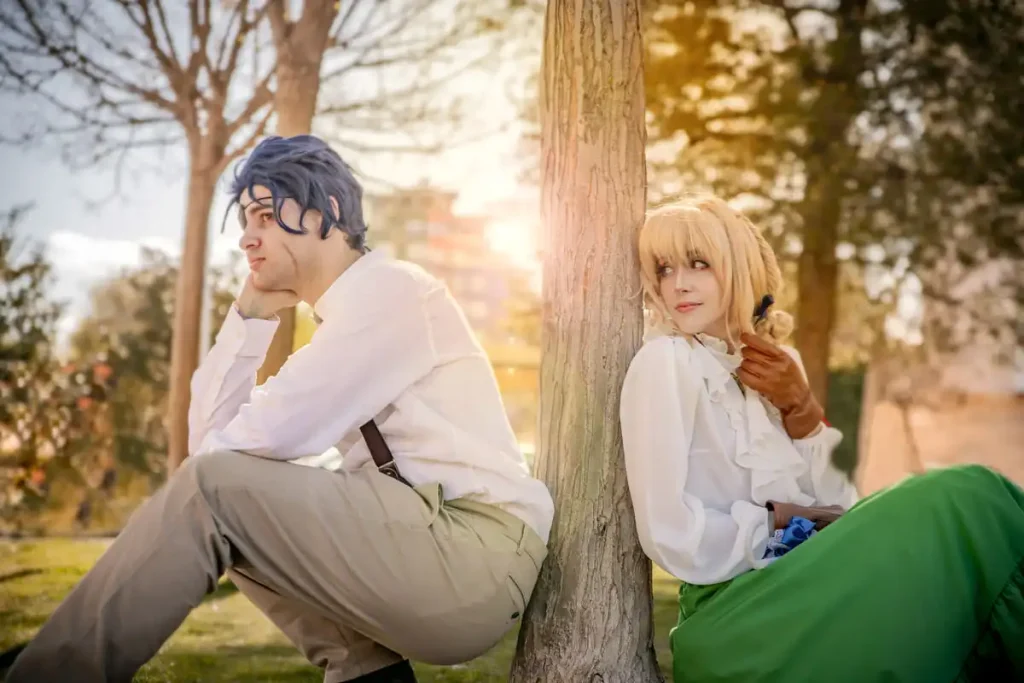 Violet Evergarden y Gilbert Bougainvillea (Violet Evergarden) – Fotografía por Natalia Parra