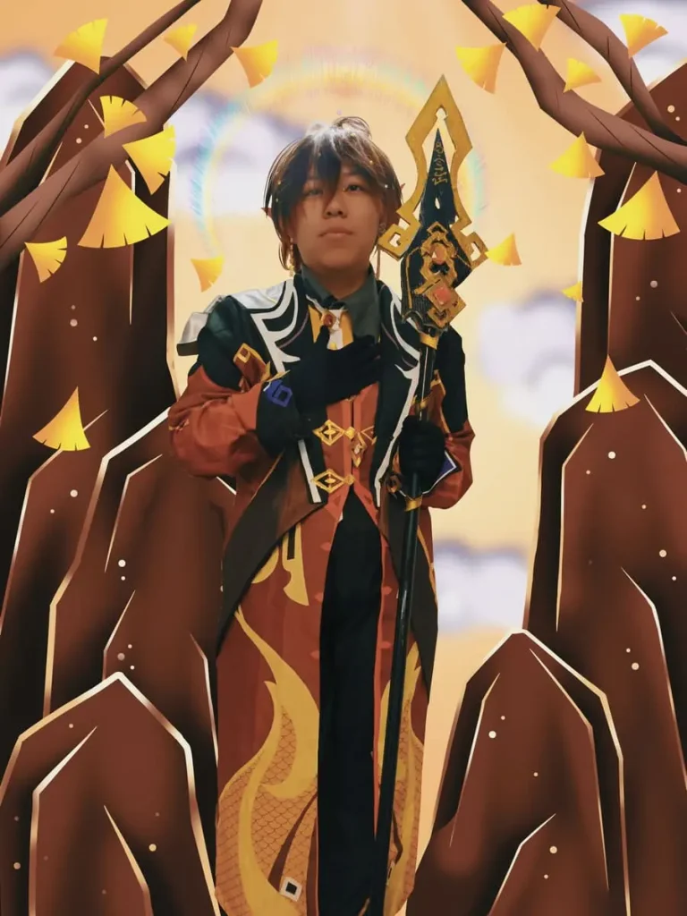 Zhongli (Genshin Impact) – Fotografía por Noeko Cosplay · Edición propia