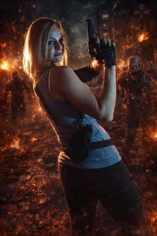 Jill Valentine (Resident Evil 3 Remake) - Cat Thyra – Fotografía por Ivee Photography – Edición propia
