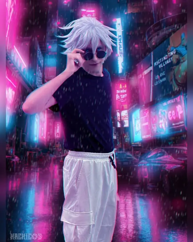 Gojo Satoru (Jujutsu Kaisen) – Fotografía y edición por Hachi PSD