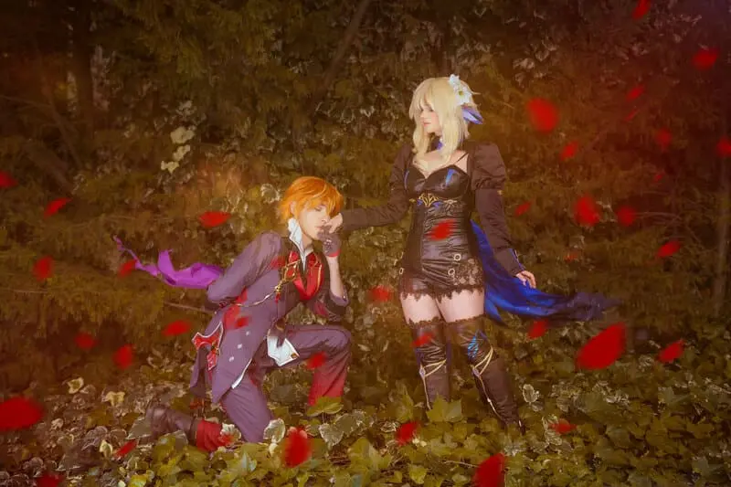 Tartaglia y Lumine (Genshin Impact) – Hunter - Fotografía por Voadx Photography · Edición por Merian Closet · Lumine por Suiko Cosplay