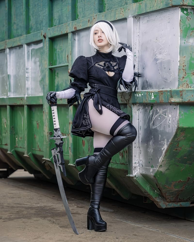 2B (NieR: Automata) - Fotografía por Ale Velazco D. · Edición por Misari Gami